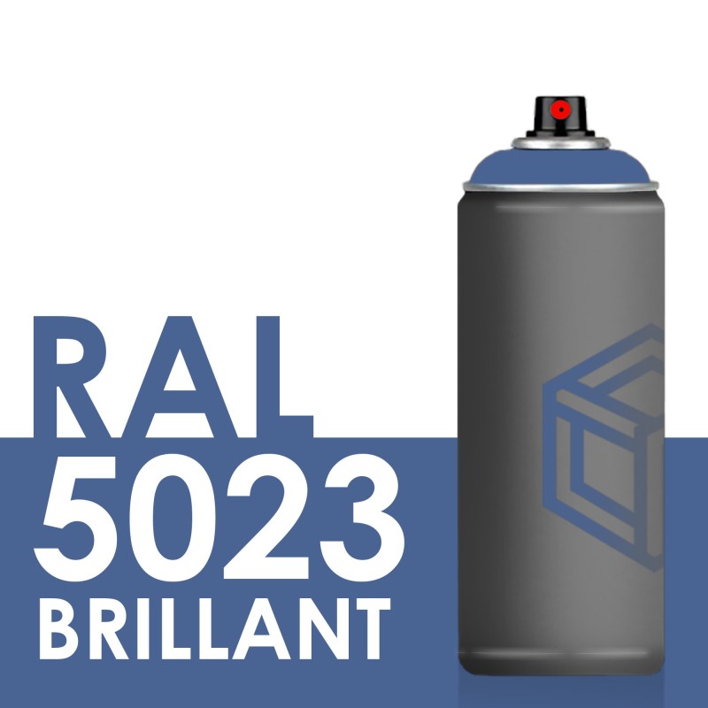 Bombe de peinture 400ml Brillant RAL 5023 Bleu Distant