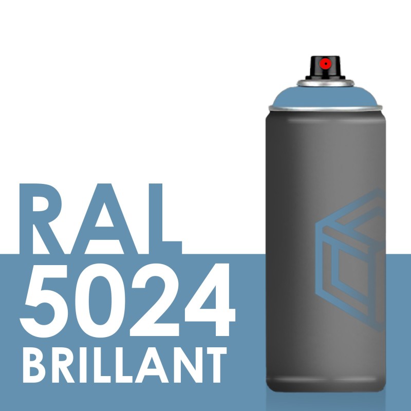 Bombe de peinture 400ml Brillant RAL 5024 Bleu Pastel