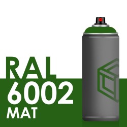 Bombe de peinture 400ml Mat RAL 6002 Vert Feuillage