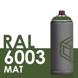 Bombe de peinture 400ml Mat RAL 6003 Vert Olive