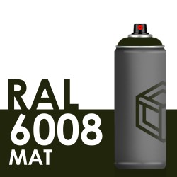 Bombe de peinture 400ml Mat RAL 6008 Vert Brun