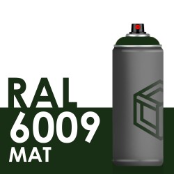 Bombe de peinture 400ml Mat RAL 6009 Vert Sapin