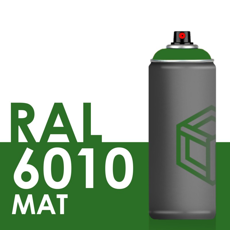 Bombe de peinture 400ml Mat RAL 6010 Vert Herbe