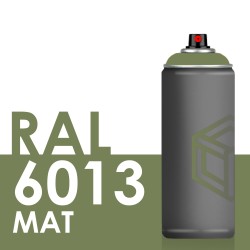 Bombe de peinture 400ml Mat RAL 6013 Vert Jonc