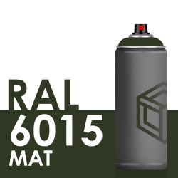Bombe de peinture 400ml Mat RAL 6015 Olive Noir