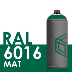 Bombe de peinture 400ml Mat RAL 6016 Vert Turquoise