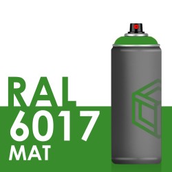 Bombe de peinture 400ml Mat RAL 6017 Vert Mai