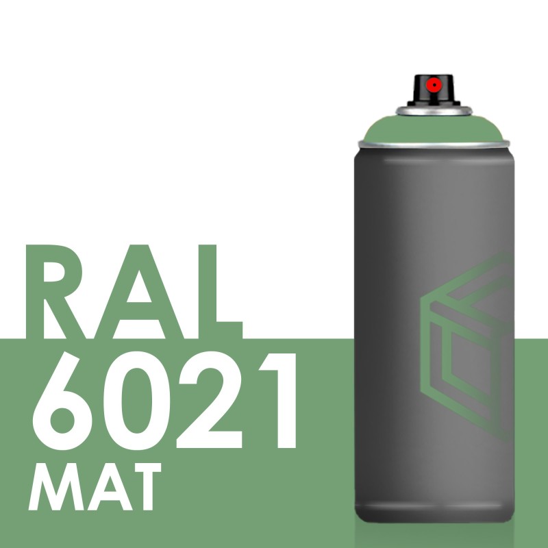 Bombe de peinture 400ml Mat RAL 6021 Vert Pâle