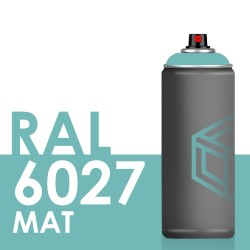 Bombe de peinture 400ml Mat RAL 6027 Vert Clair