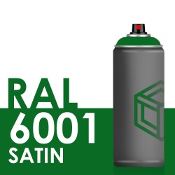 Bombe de peinture 400ml Satin RAL 6001 Vert Émeraude
