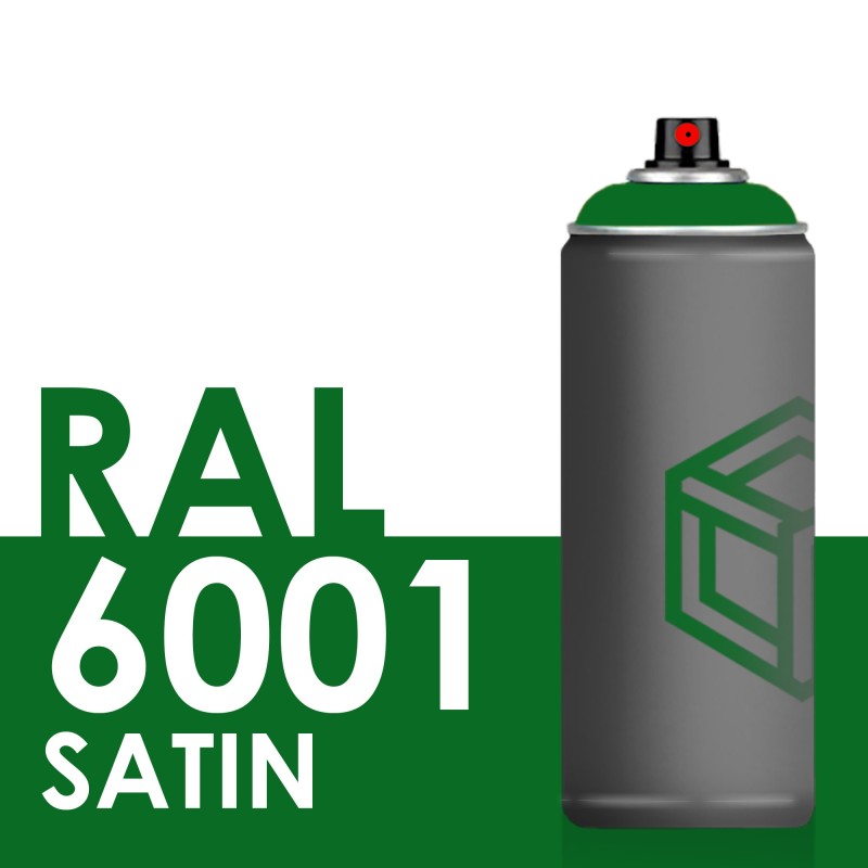 Bombe de peinture 400ml Satin RAL 6001 Vert Émeraude Bombe de peinture 400ml Satin RAL 6001 Vert Émeraude