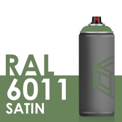 Bombe de peinture 400ml Satin RAL 6011 Vert Réséda