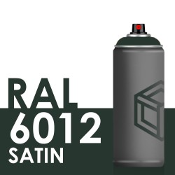 Bombe de peinture 400ml Satin RAL 6012 Vert Noir