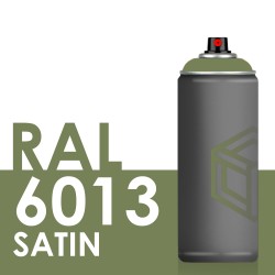 Bombe de peinture 400ml Satin RAL 6013 Vert Jonc
