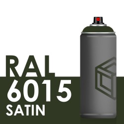 Bombe de peinture 400ml Satin RAL 6015 Olive Noir