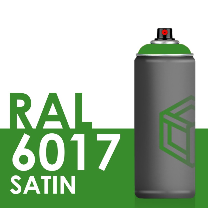 Bombe de peinture 400ml Satin RAL 6017 Vert Mai