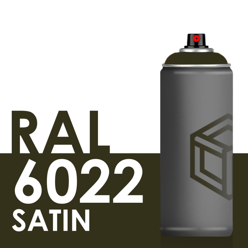 Bombe de peinture 400ml Satin RAL 6022 Olive Brun Bombe de peinture 400ml Satin RAL 6022 Olive Brun