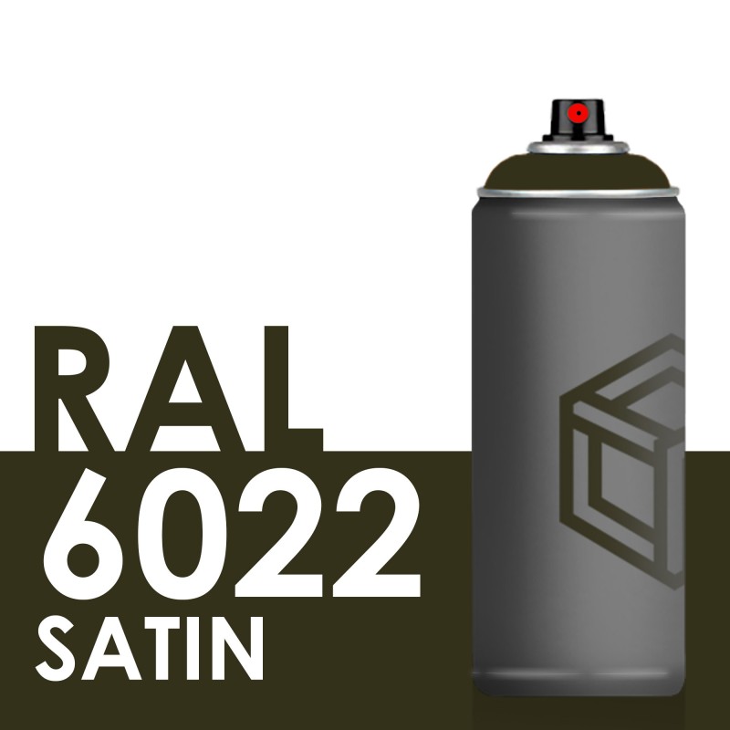 Bombe de peinture 400ml Satin RAL 6022 Olive Brun