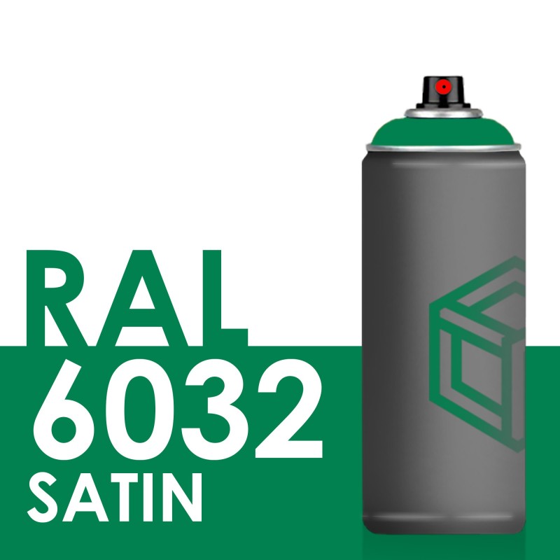 Bombe de peinture 400ml Satin RAL 6032 Vert de Sécurité