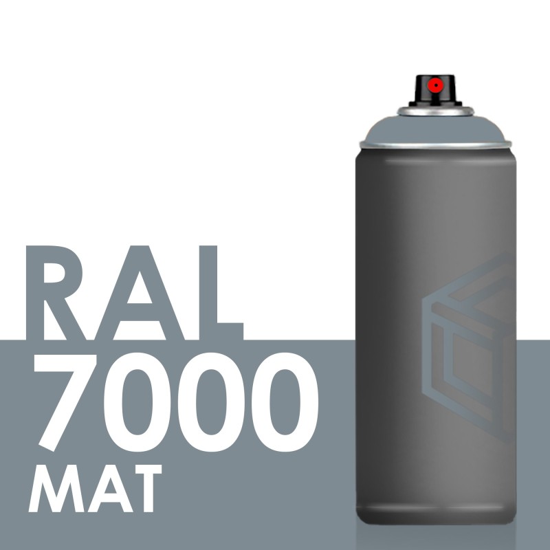 Bombe de peinture 400ml Mat RAL 7000 Gris Petit-Gris