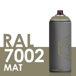 Bombe de peinture 400ml Mat RAL 7002 Gris Olive