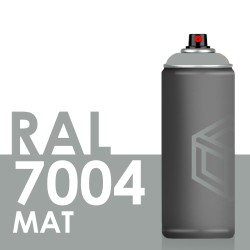 Bombe de peinture 400ml Mat RAL 7004 Gris Sécurité