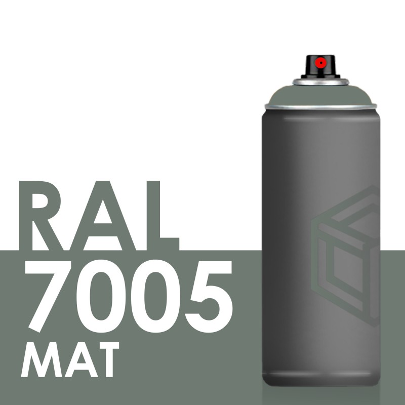 Bombe de peinture 400ml Mat RAL 7005 Gris Souris