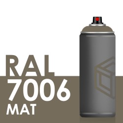 Bombe de peinture 400ml Mat RAL 7006 Gris Beige