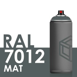 Bombe de peinture 400ml Mat RAL 7012 Gris Basalte