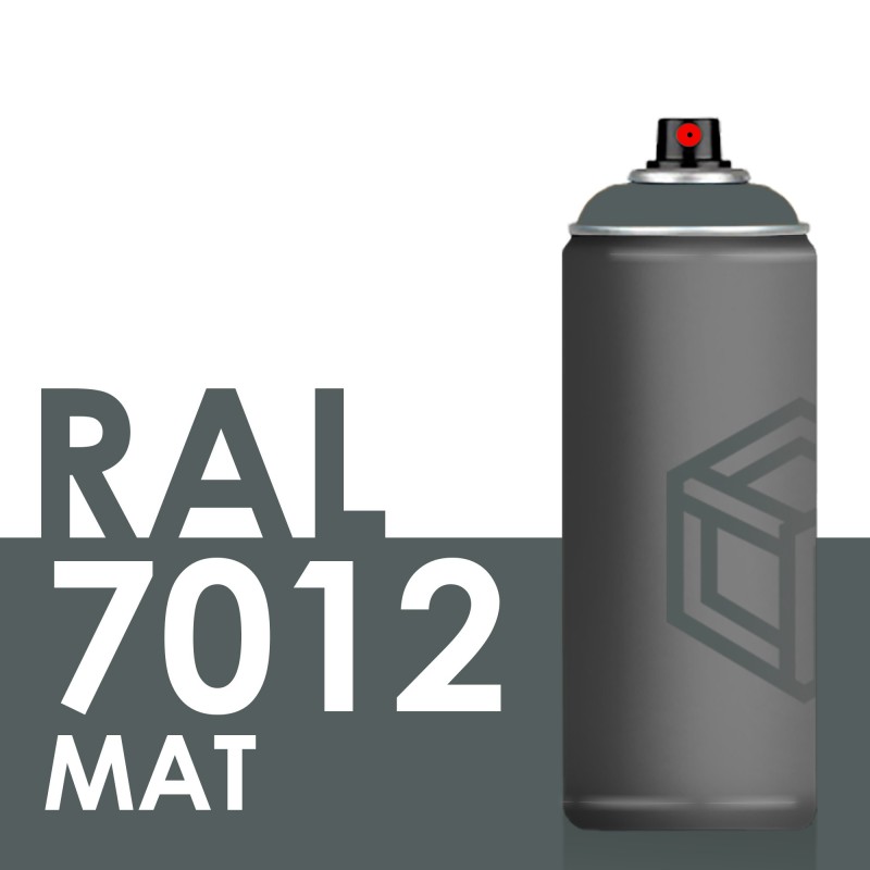 Spray de peinture mate 400ml RAL 7012 Gris Basalte