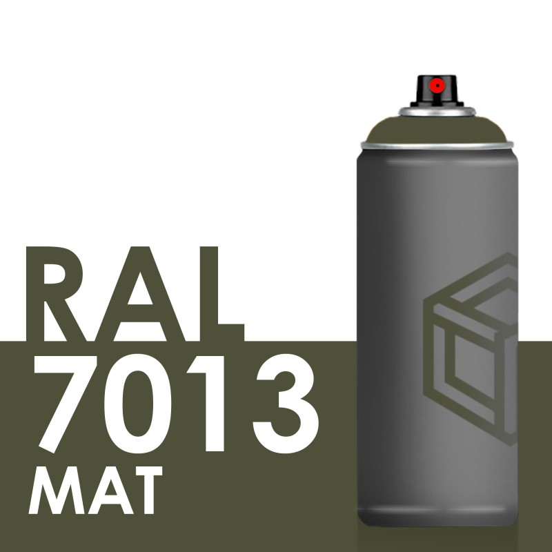 Bombe de peinture 400ml Mat RAL 7013 Gris Brun