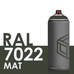 Bombe de peinture 400ml Mat RAL 7022 Gris Terre D'Ombre