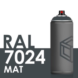 Bombe de peinture 400ml Mat RAL 7024 Gris Graphite