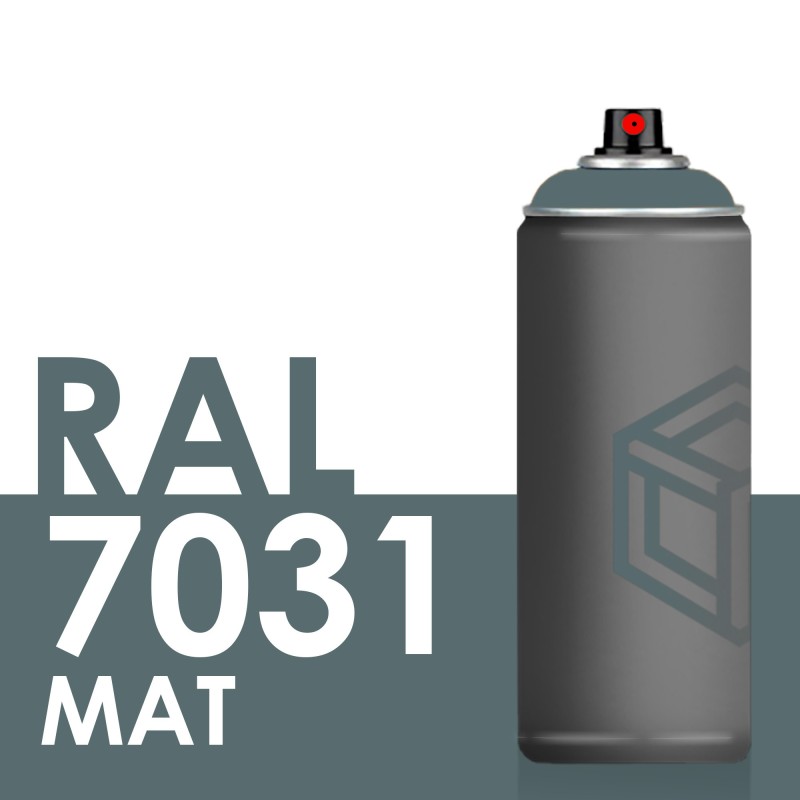 Bombe de peinture 400ml Mat RAL 7031 Gris Bleu