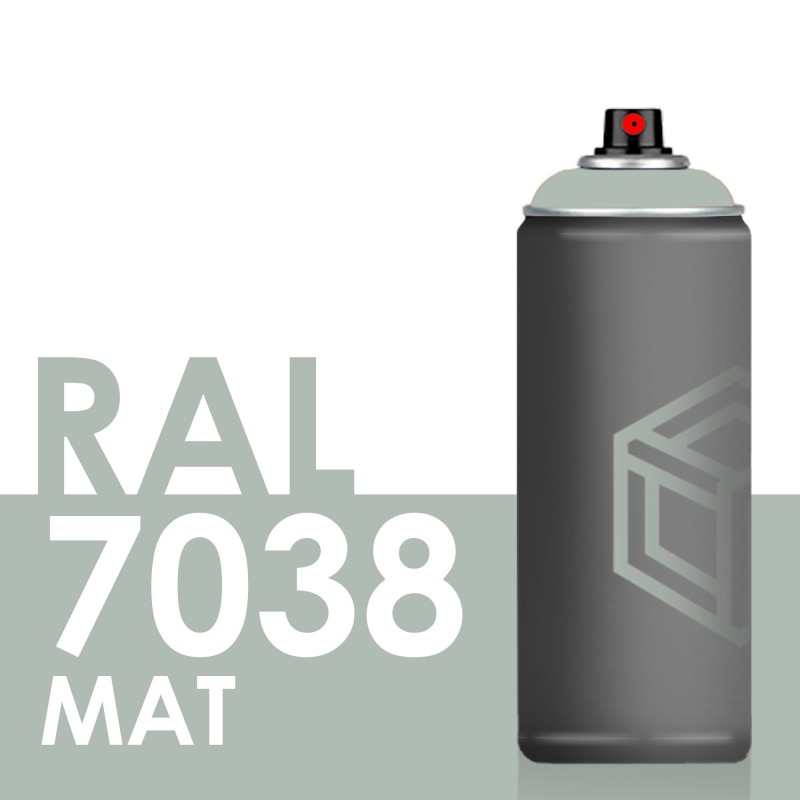 Bombe de peinture 400ml Mat RAL 7038 Gris Agate