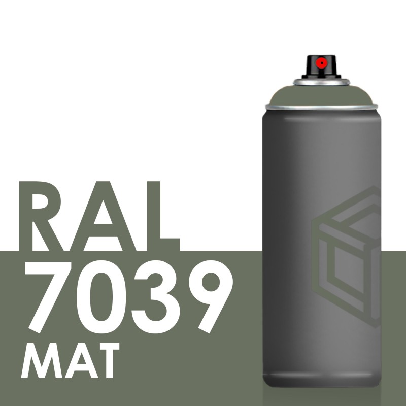 Bombe de peinture 400ml Mat RAL 7039 Gris Quartz