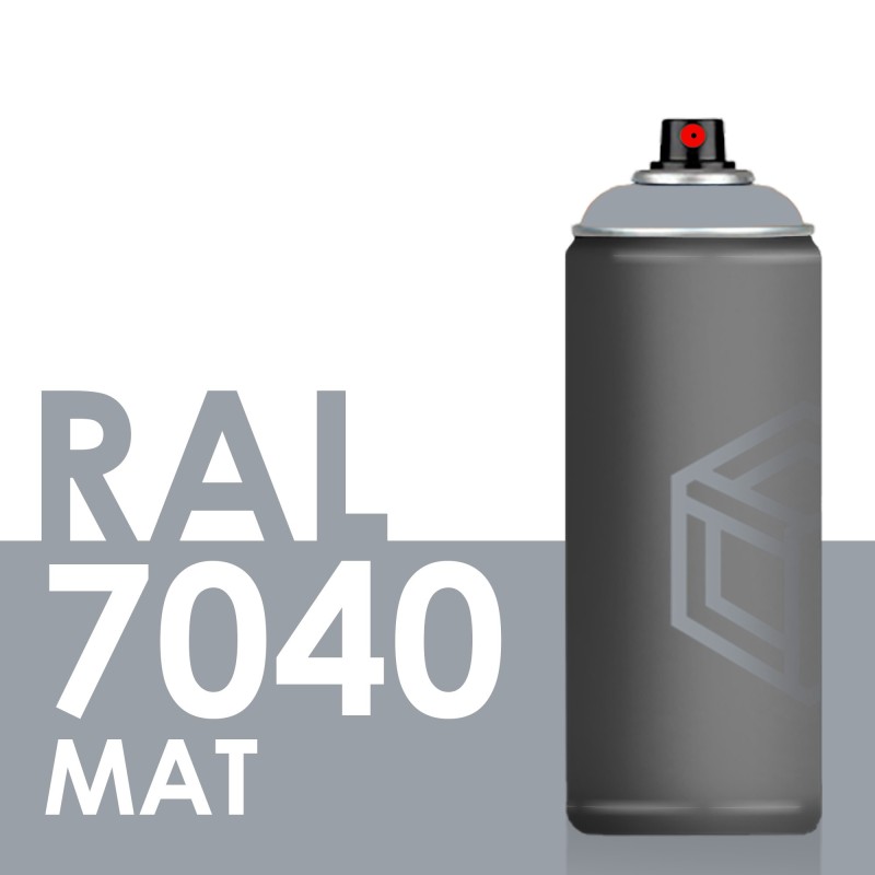 Bombe de peinture 400ml Mat RAL 7040 Gris Fenêtre