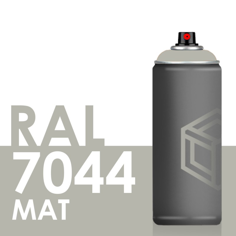 Bombe de peinture 400ml Mat RAL 7044 Gris Soie