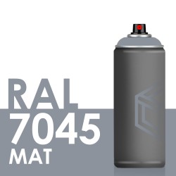 Bombe de peinture 400ml Mat RAL 7045 Telegris 1