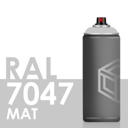 Bombe de peinture 400ml Mat RAL 7047 Telegris 4