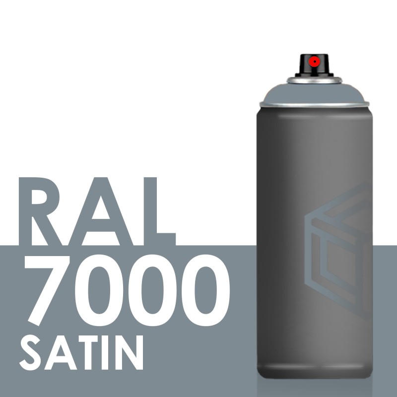 Bombe de peinture 400ml Satin RAL 7000 Gris Petit-Gris