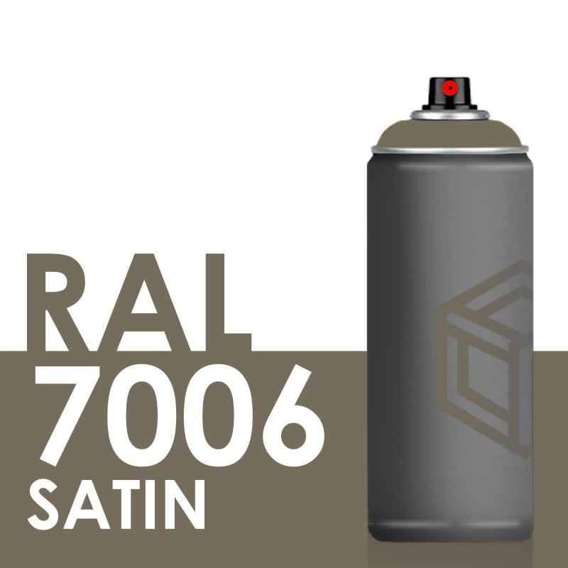 Bombe de peinture 400ml Satin RAL 7006 Gris Beige