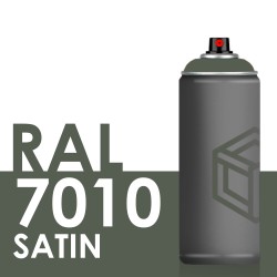 Bombe de peinture 400ml Satin RAL 7010 Gris Tente