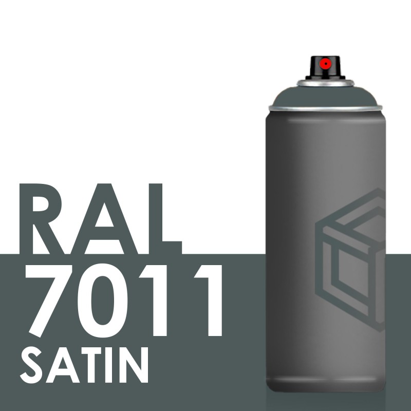 Bombe de peinture 400ml Satin RAL 7011 Gris Fer