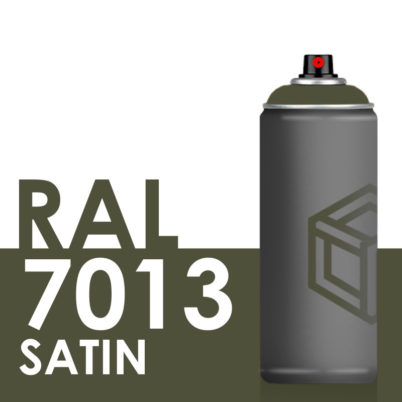 Bombe de peinture 400ml Satin RAL 7013 Gris Brun