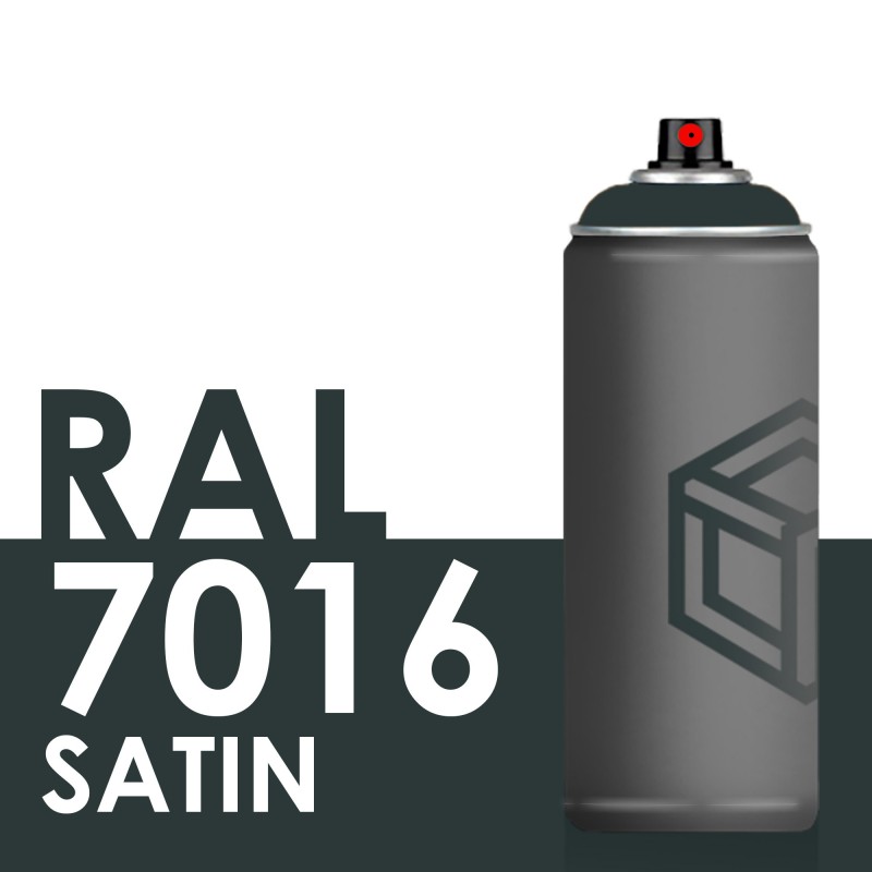 Bombe de peinture 400ml Satin RAL 7016 Gris Anthracite