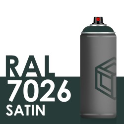 Bombe de peinture 400ml Satin RAL 7026 Gris Granit