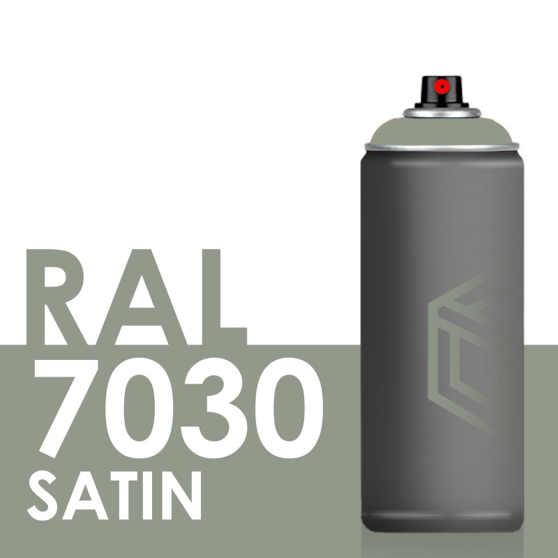 Bombe de peinture 400ml Satin RAL 7030 Gris Pierre