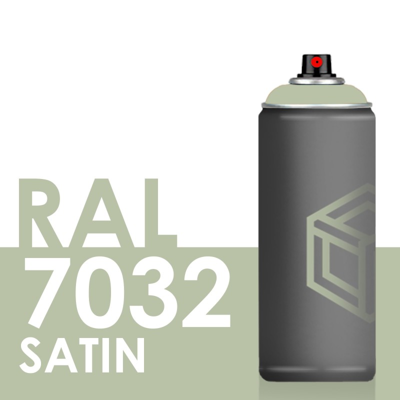 Bombe de peinture 400ml Satin RAL 7032 Gris Silex