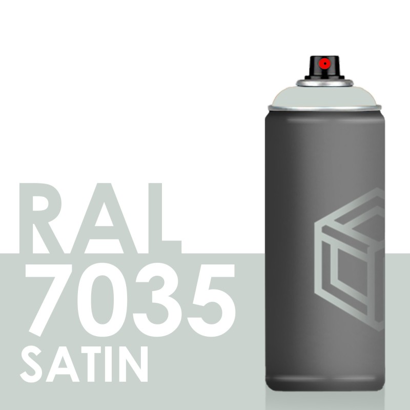 Bombe de peinture 400ml Satin RAL 7035 Gris Clair